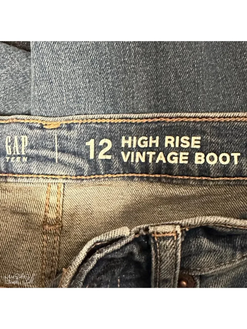Gap Teen High-Rise Vintage Style Boot Jeans Size 12